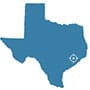 Houston Texas Map Silhouette