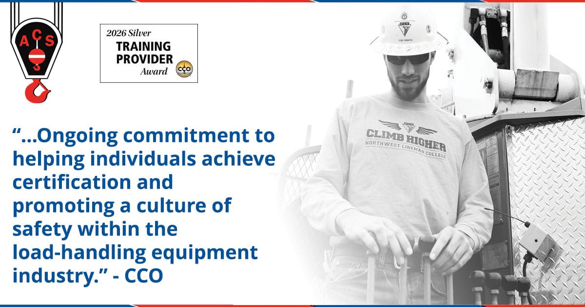 ACS 2026 silver training provider award CCO